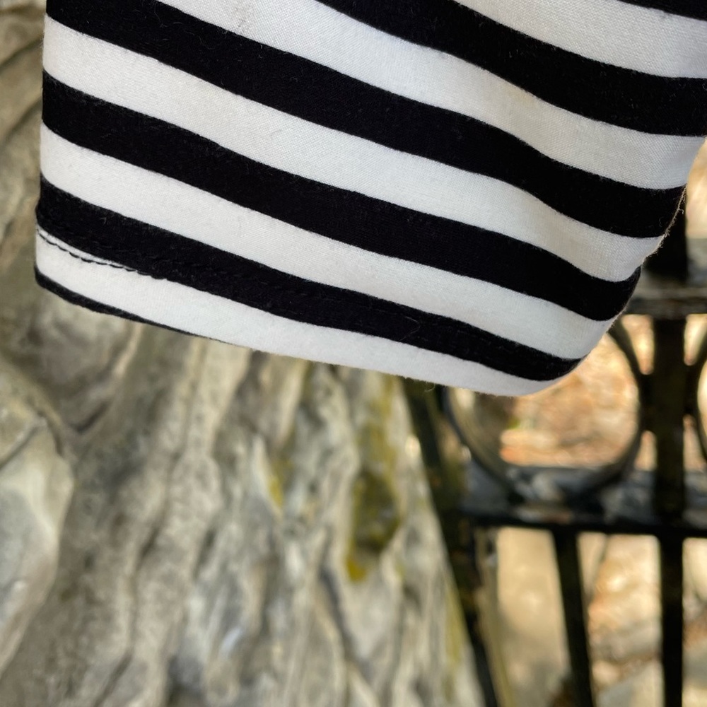 Orange Creek // Pink+Black Stripes & Floral Maxi Dress Women’s Size Small - Picture 5 of 6